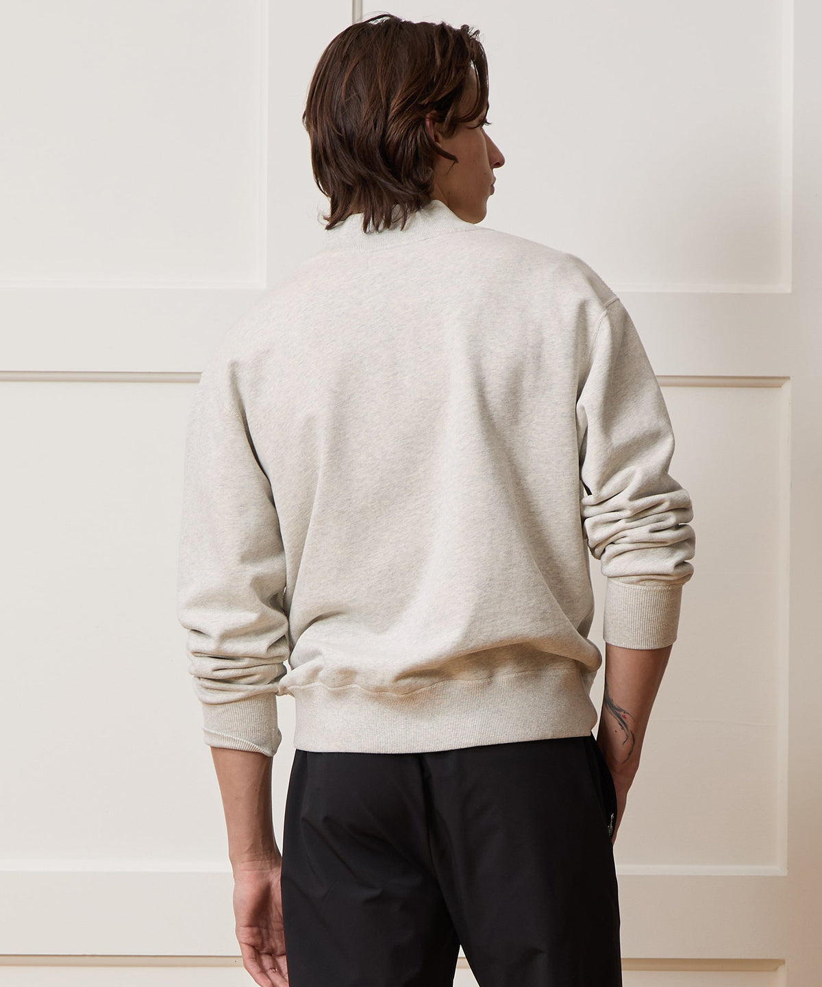 Soho V-Neck Sweatshirt - Heather Beige