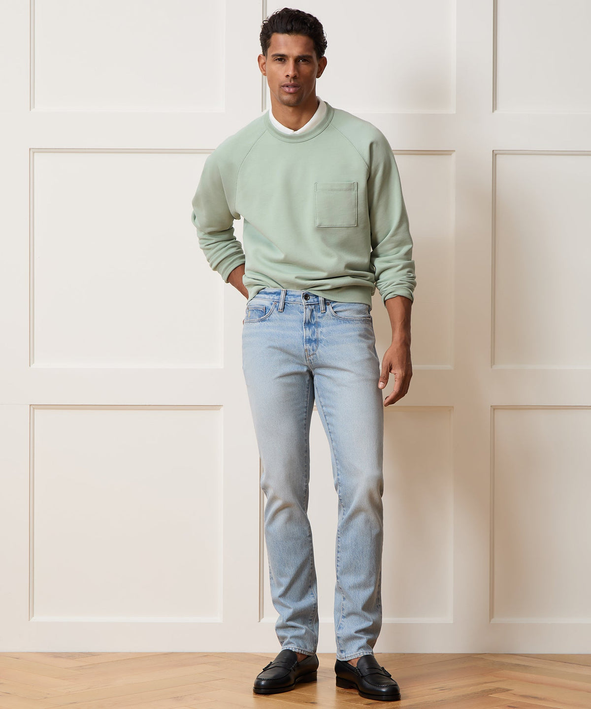 Foundation Pocket Sweatshirt - Faded Jade