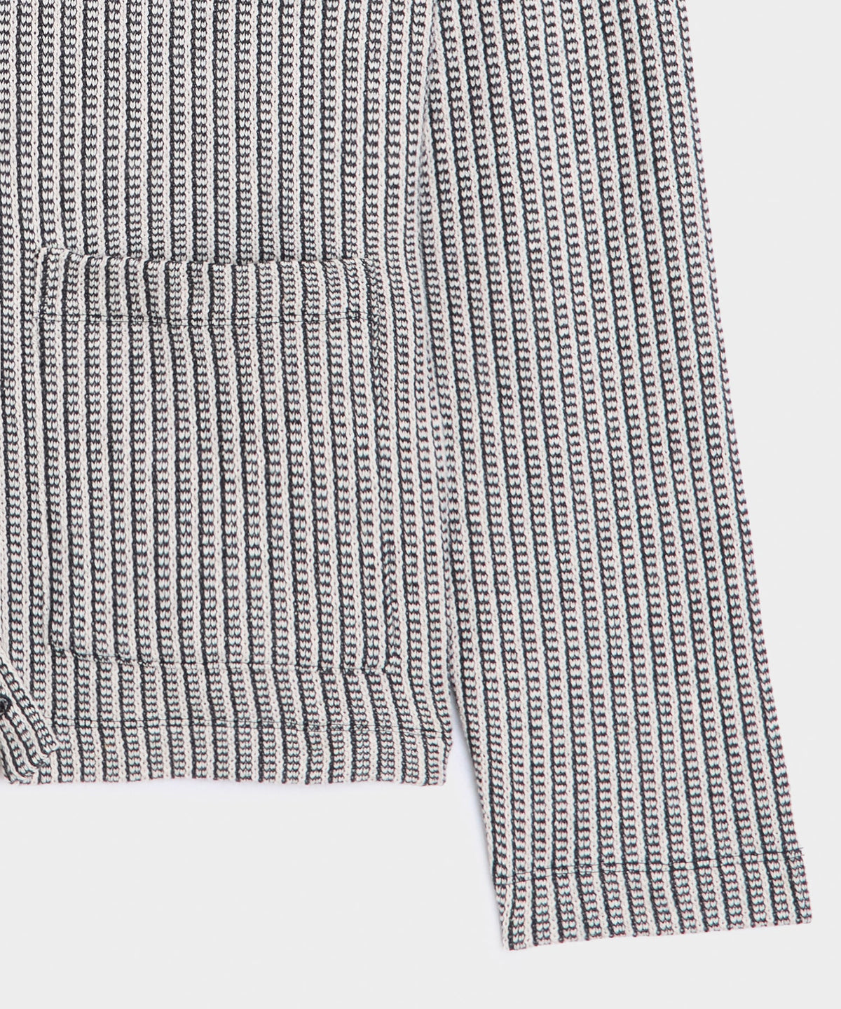 Ribbed Cotton Cardigan - Black