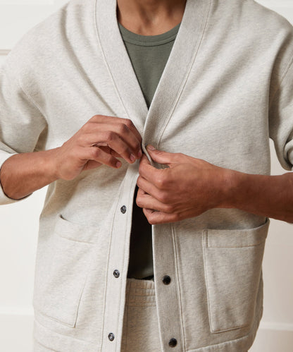 Soho Cardigan Sweatshirt - Heather Beige