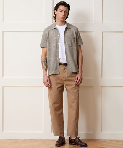 Cotton Jacquard Shirt - Faded Jade