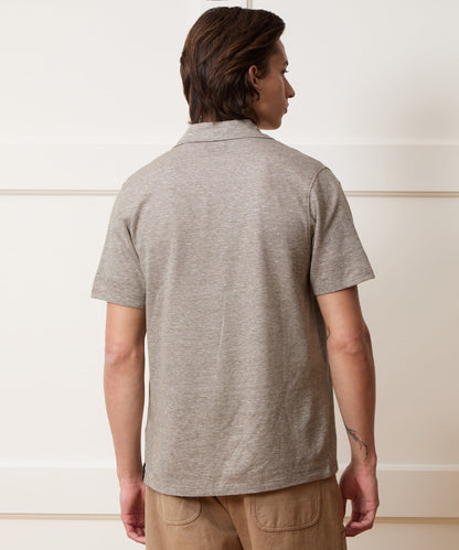 Cotton Jacquard Shirt - Faded Jade