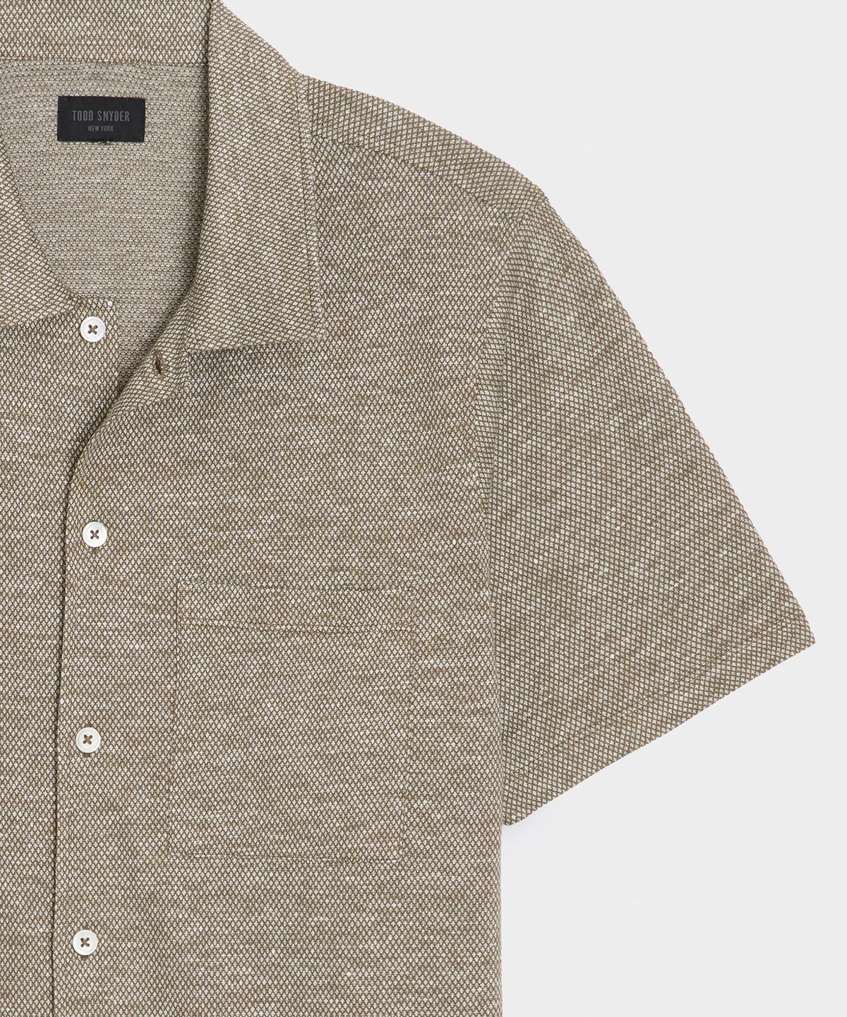 Cotton Jacquard Shirt - Faded Jade