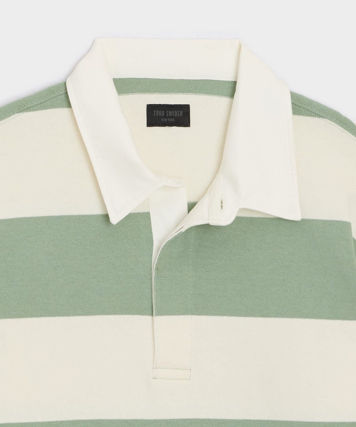 Striped Rugby Shirt - Faded Jade