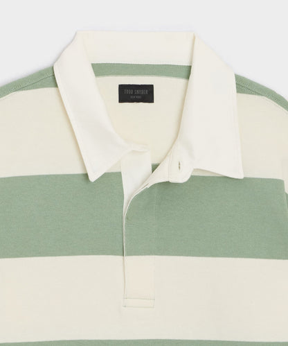 Striped Rugby Shirt - Faded Jade