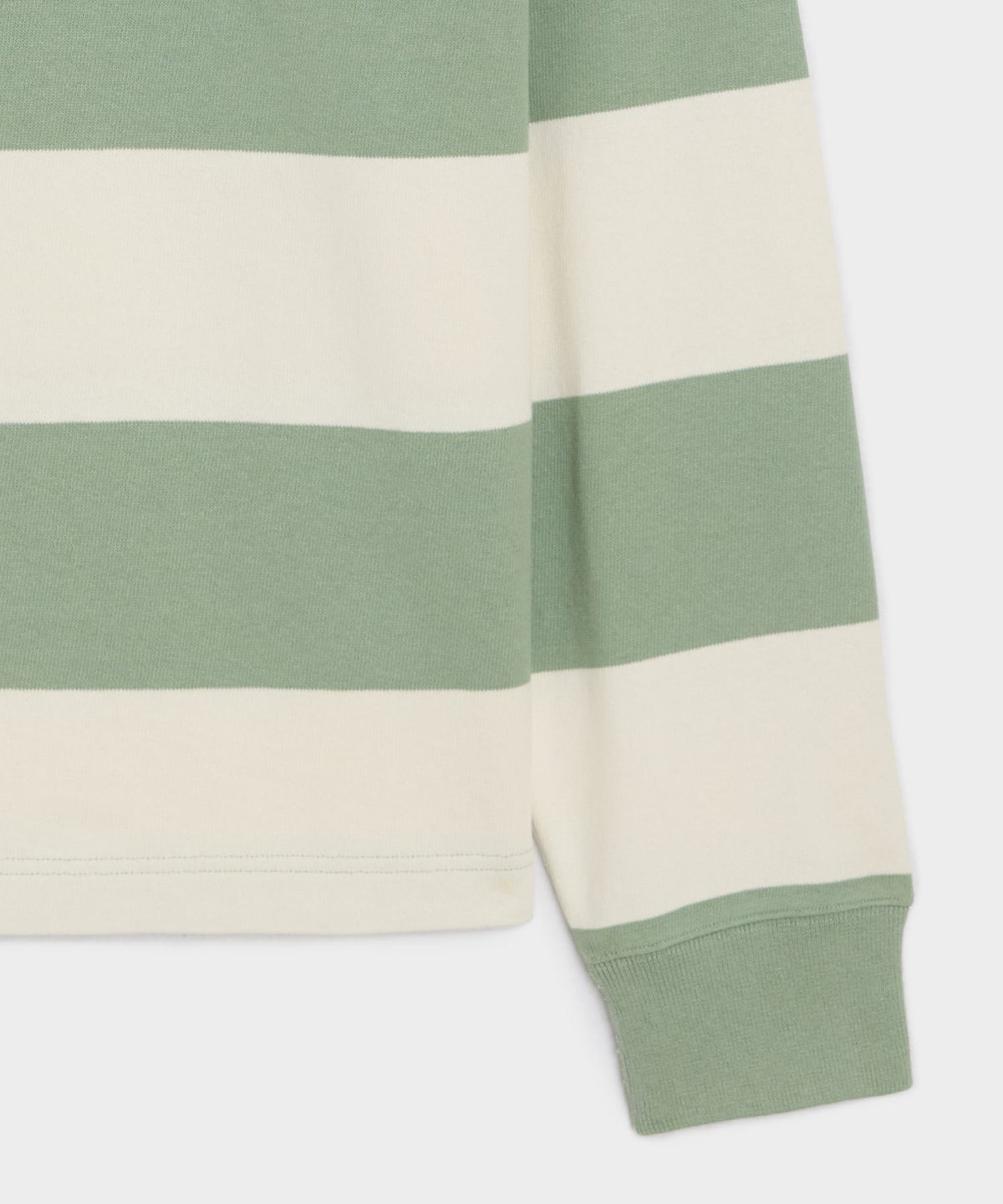 Striped Rugby Shirt - Faded Jade