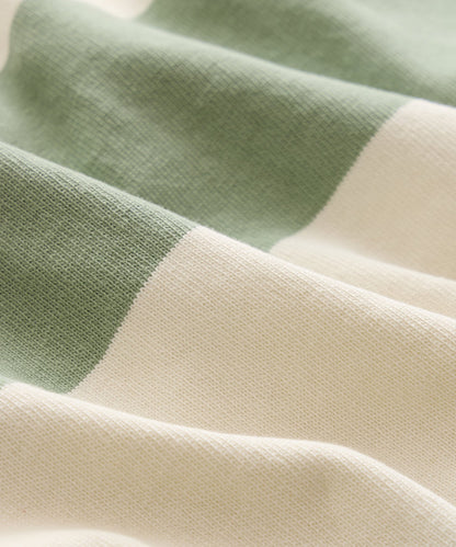 Striped Rugby Shirt - Faded Jade