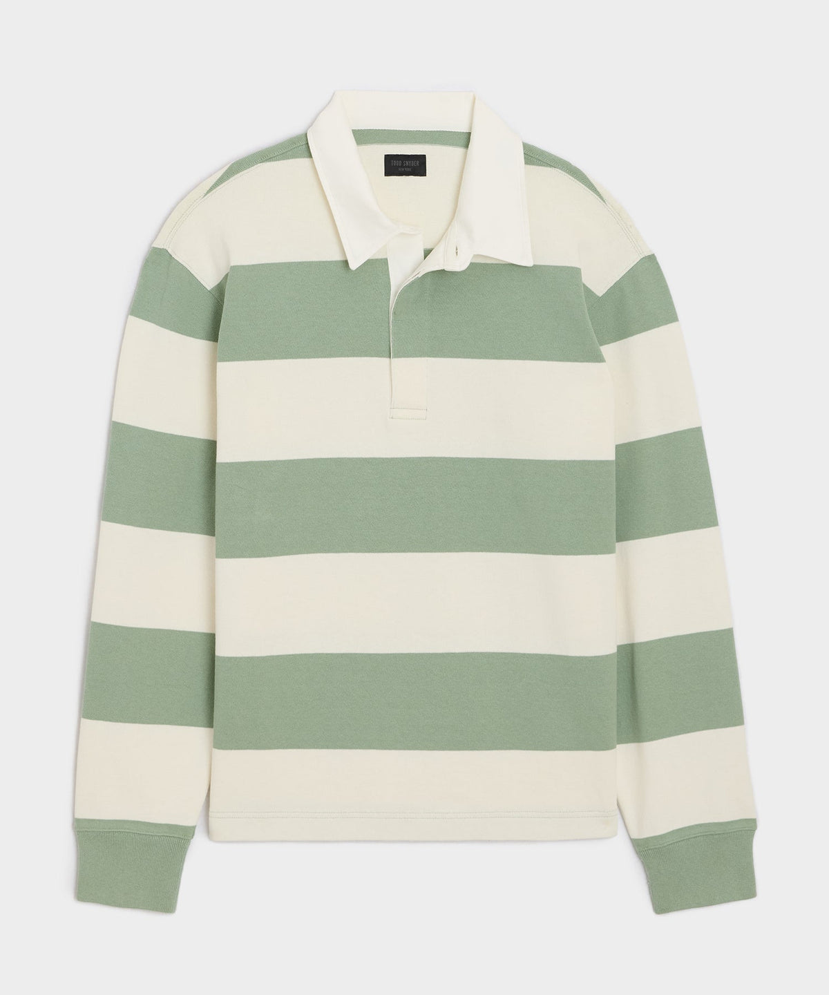 Striped Rugby Shirt - Faded Jade