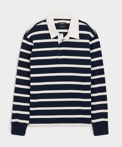 Striped Rugby Shirt - Navy