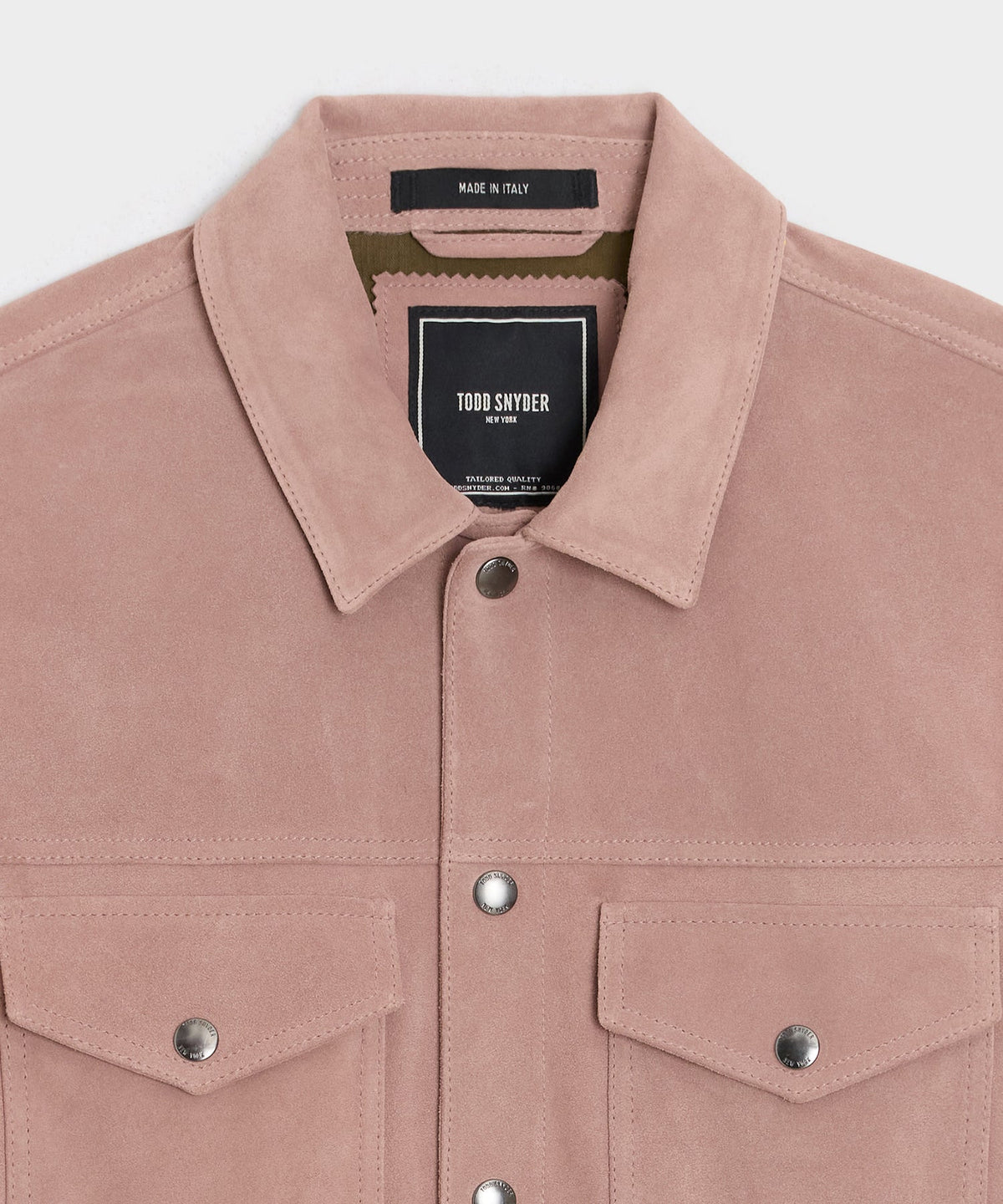 Italian Suede Dylan Jacket - Blush