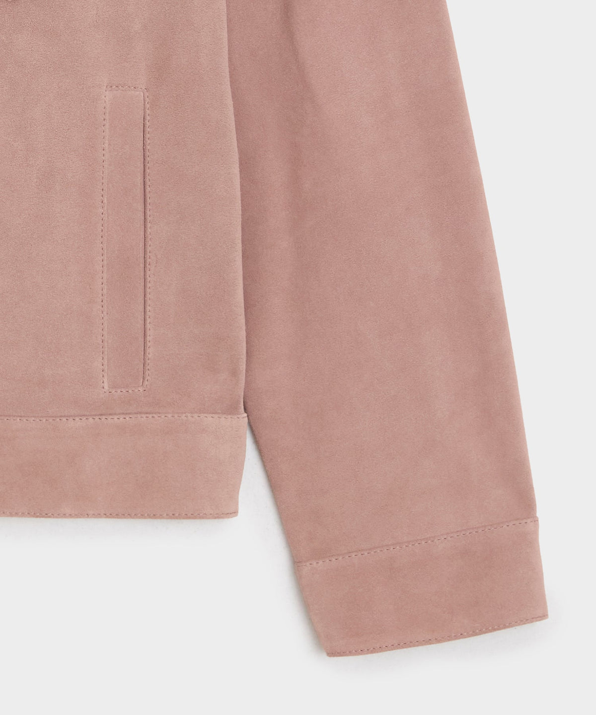 Italian Suede Dylan Jacket - Blush