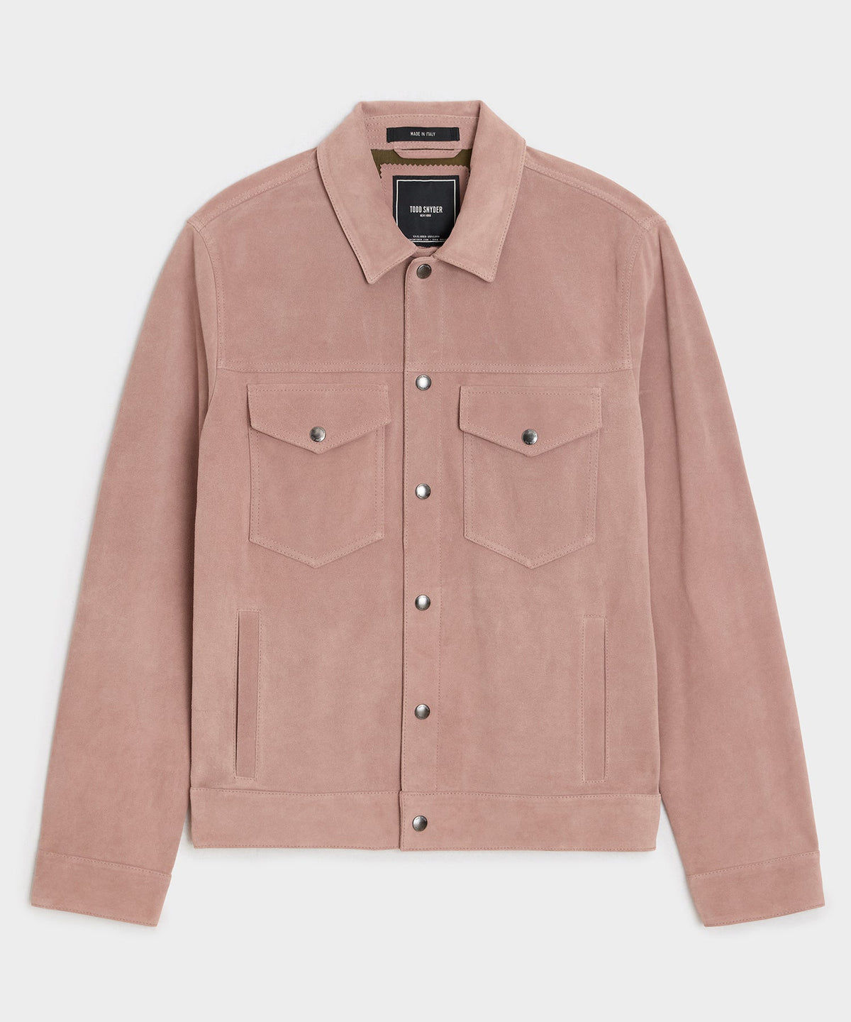 Italian Suede Dylan Jacket - Blush