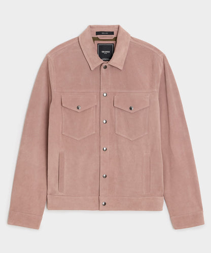 Italian Suede Dylan Jacket - Blush