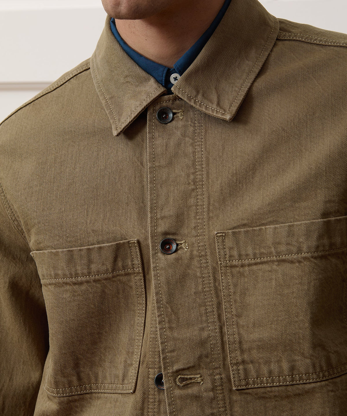 Boxy Denim Jacket - Brown
