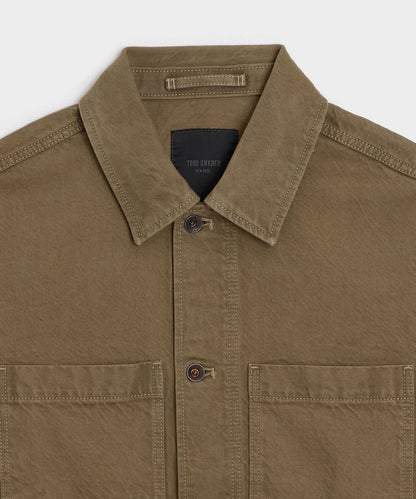 Boxy Denim Jacket - Brown