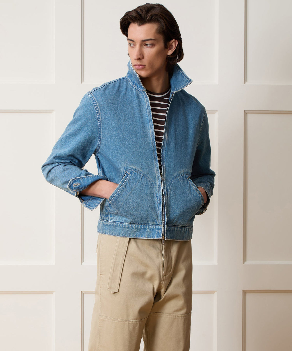 Denim Farmers Jacket - Washed Indigo