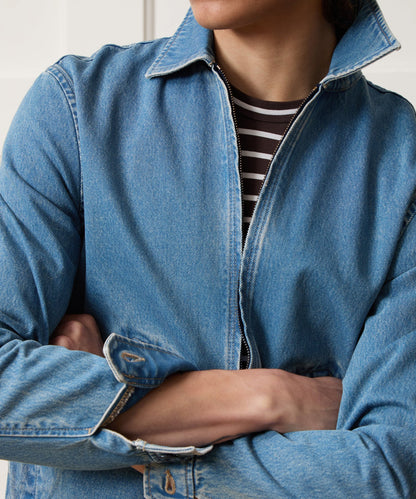 Denim Farmers Jacket - Washed Indigo