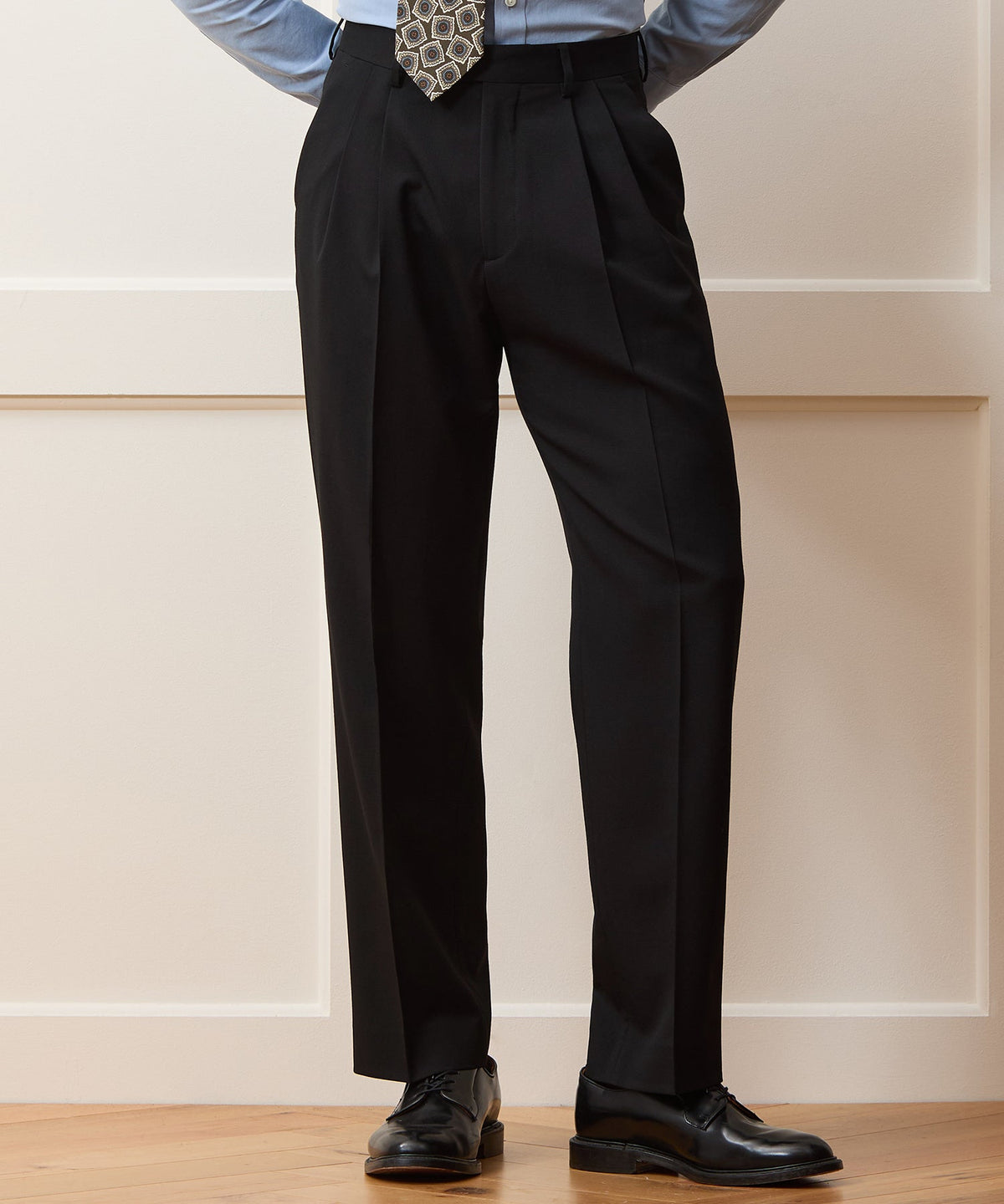 Italian Gabardine Wythe Trouser - Black