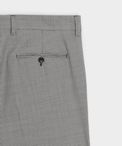 Italian Wool Houndstooth Wythe Trouser - Cream