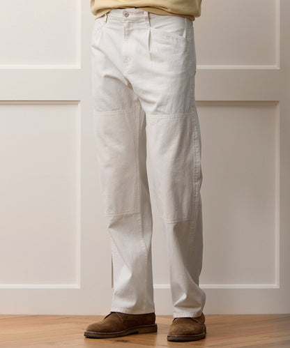 Pleated Welder Pant - Stone