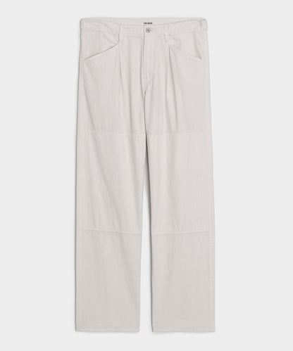 Pleated Welder Pant - Stone