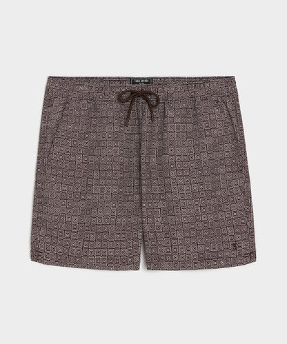 5" Montauk Swim Trunk - Brown