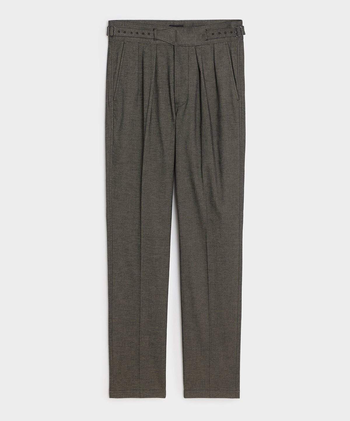 Italian Heathered Cotton Gurkha Trouser - Charcoal