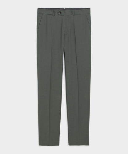 Italian Wool Mohair Sutton Trouser - Green Smoke
