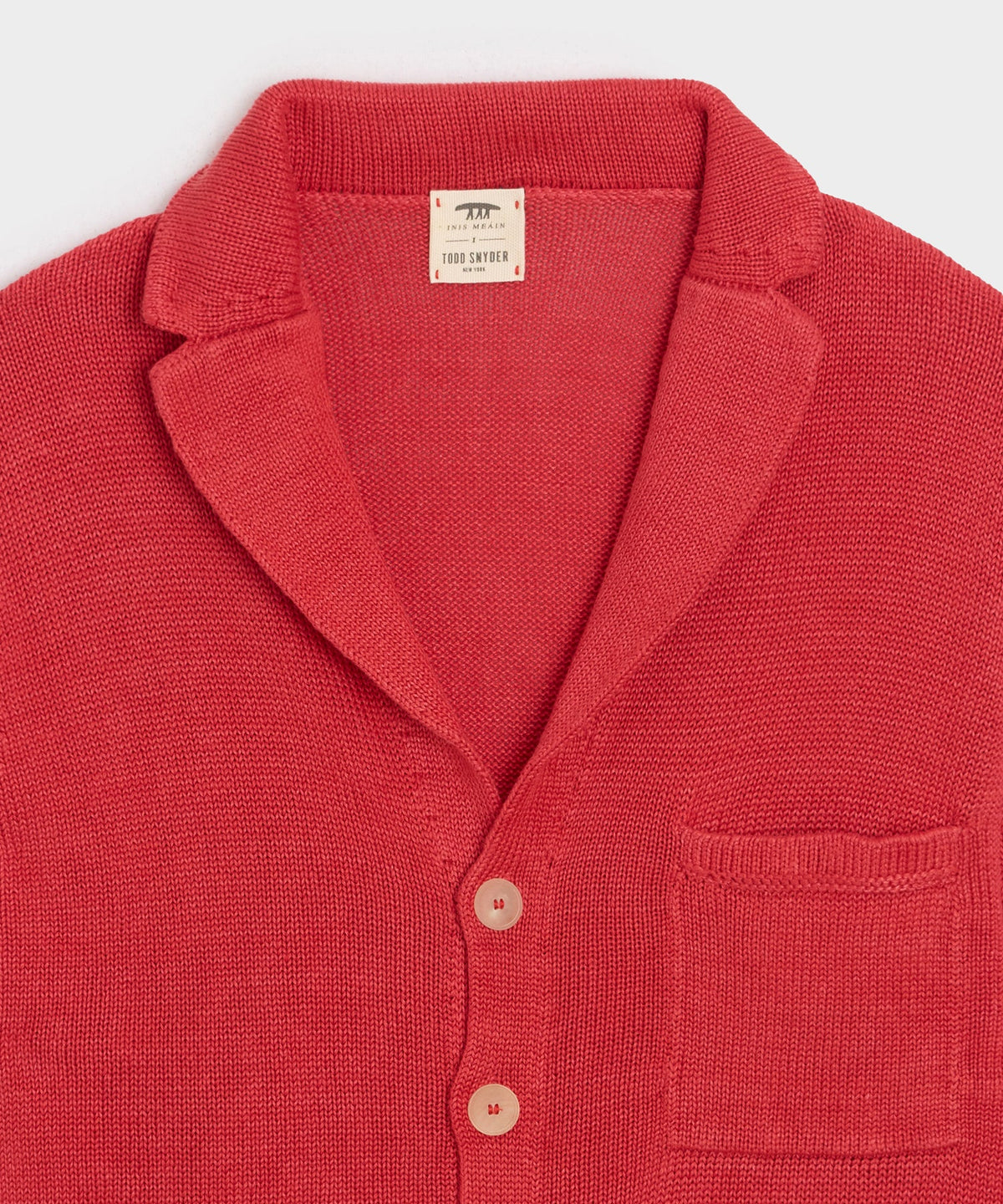 Inis Meáin Washed Linen Pub Jacket - Raspberry