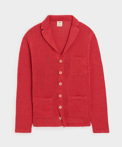 Inis Meáin Washed Linen Pub Jacket - Raspberry
