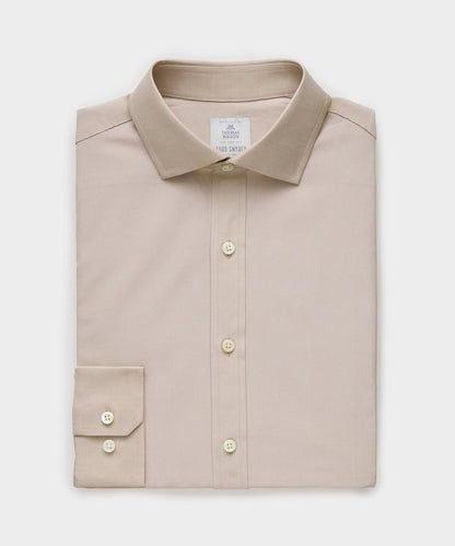 End-On-End Poplin Dress Shirt - Khaki