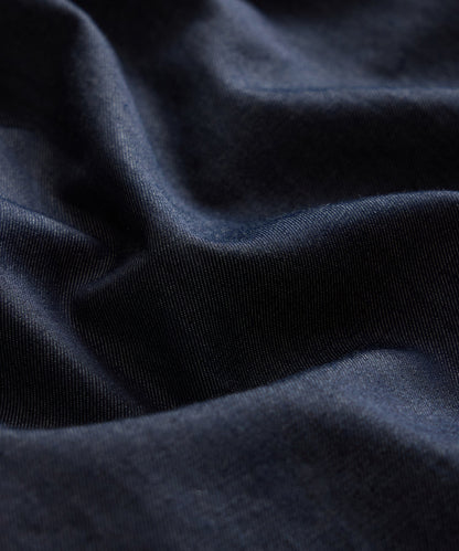 Chambray Spread Collar Dress Shirt - Dark Indigo