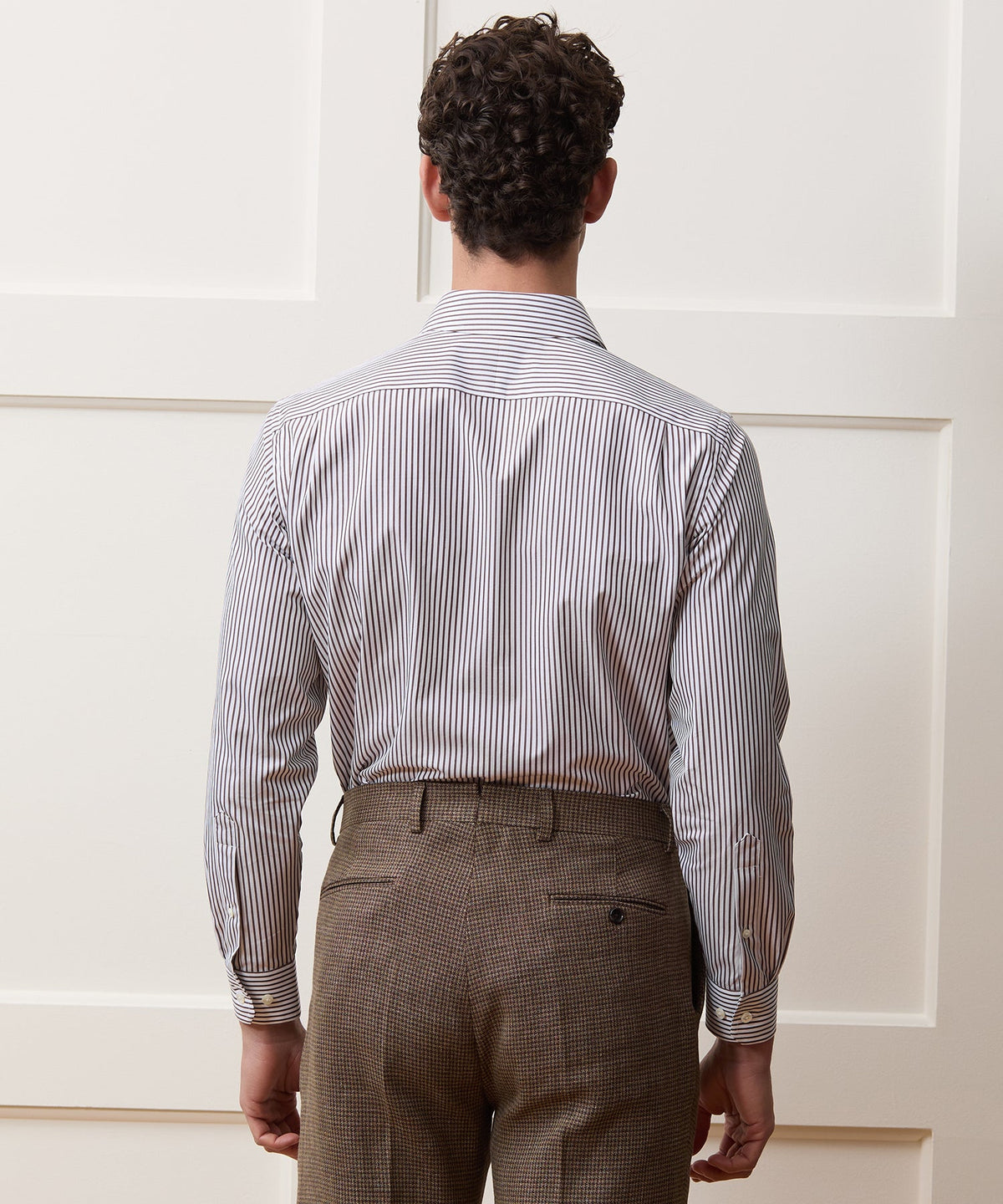 End-On-End Poplin Dress Shirt - Brown