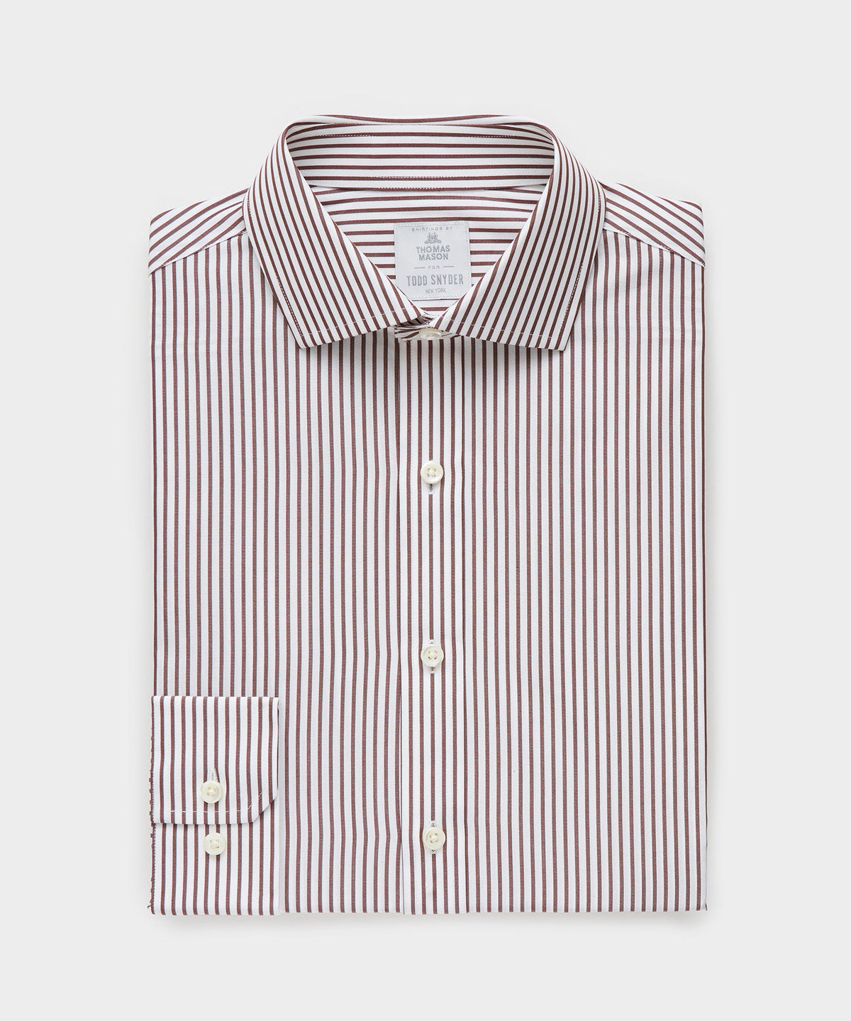 End-On-End Poplin Dress Shirt - Brown