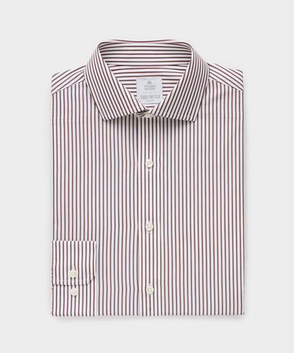 End-On-End Poplin Dress Shirt - Brown