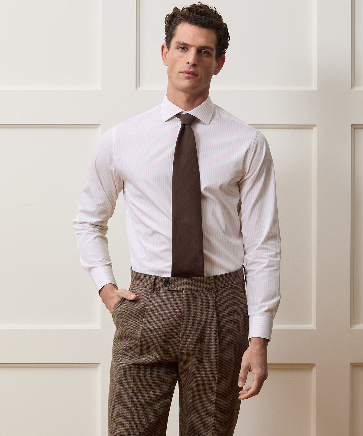 End-On-End Poplin Dress Shirt - Pink