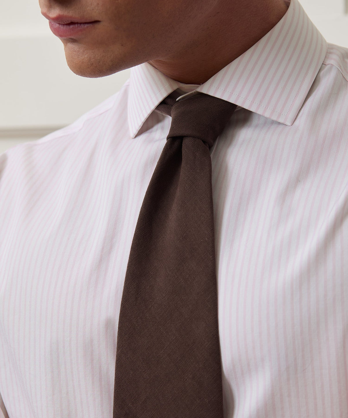 End-On-End Poplin Dress Shirt - Pink