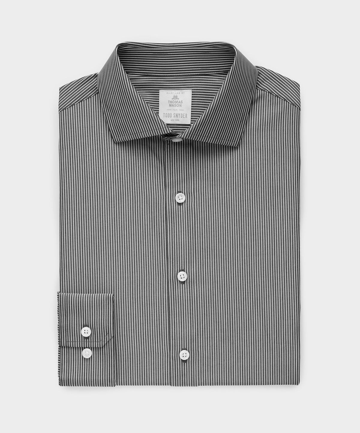End-On-End Poplin Dress Shirt - Black