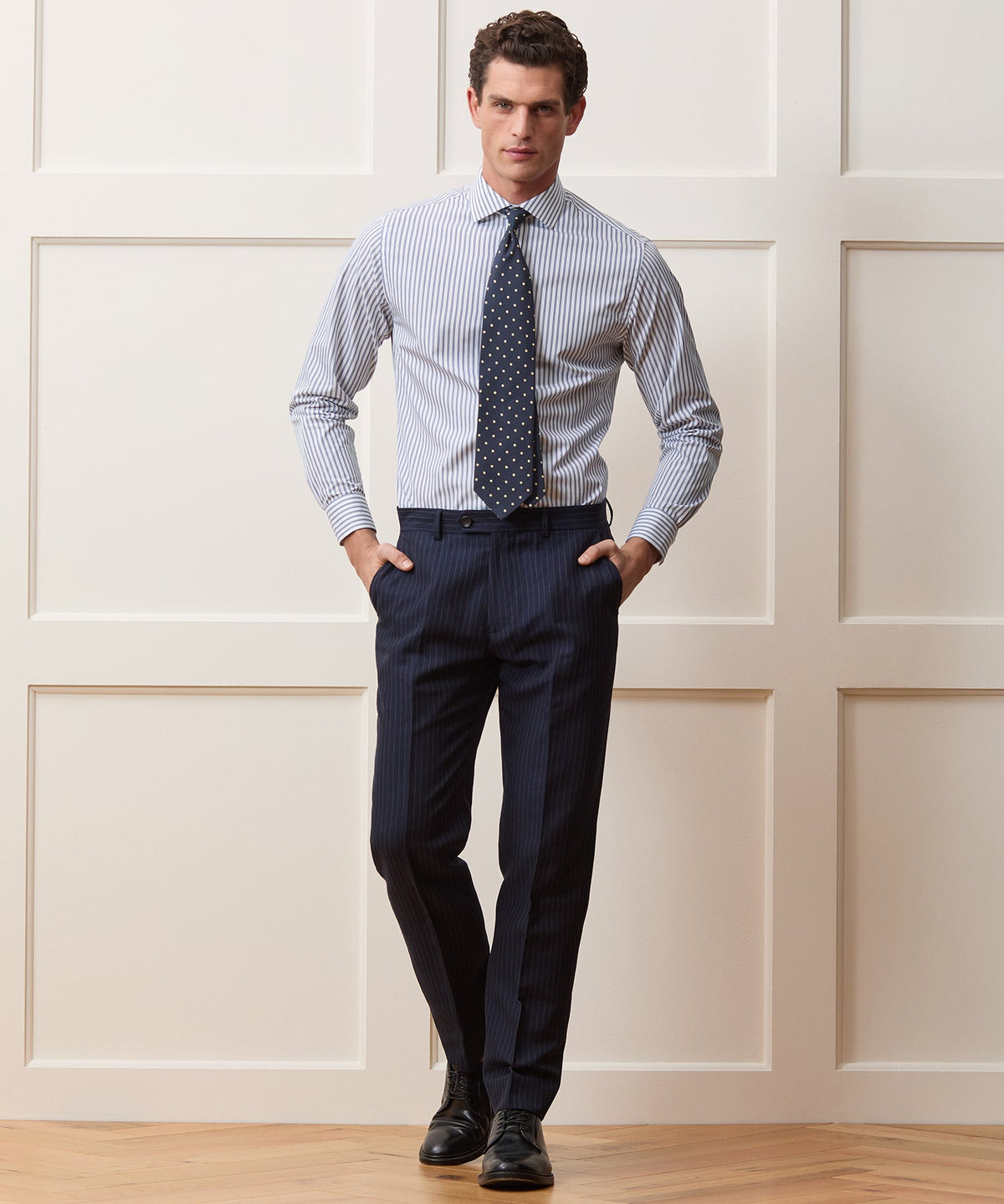 End-On-End Poplin Dress Shirt - Blue