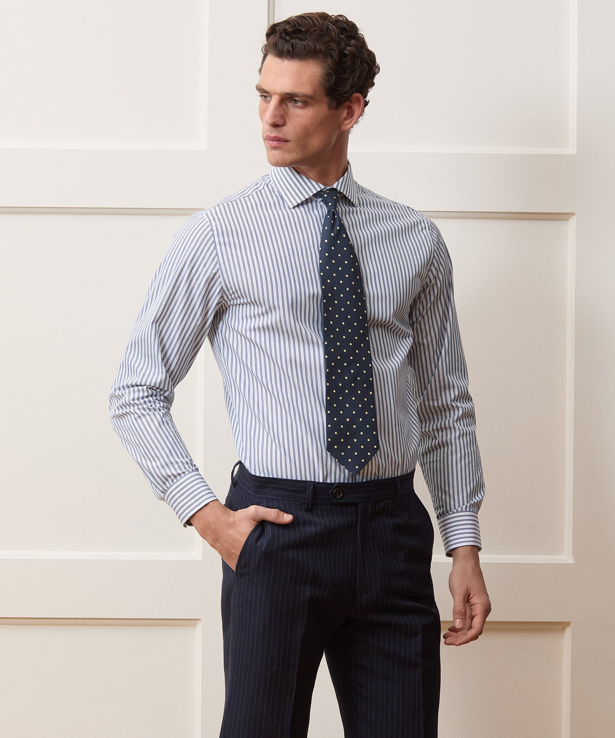 End-On-End Poplin Dress Shirt - Blue