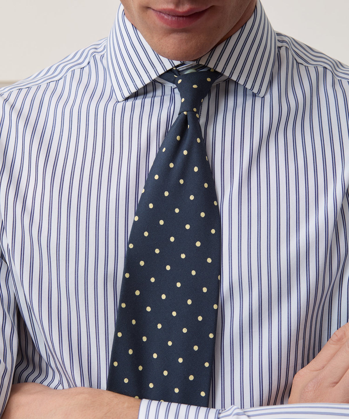 End-On-End Poplin Dress Shirt - Blue