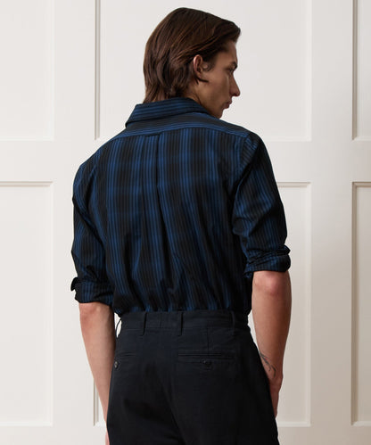 Poplin Sport Shirt - Navy