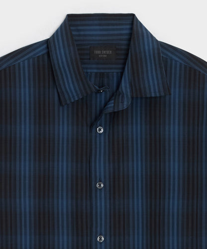 Poplin Sport Shirt - Navy