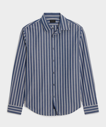 Poplin Sport Shirt - Navy