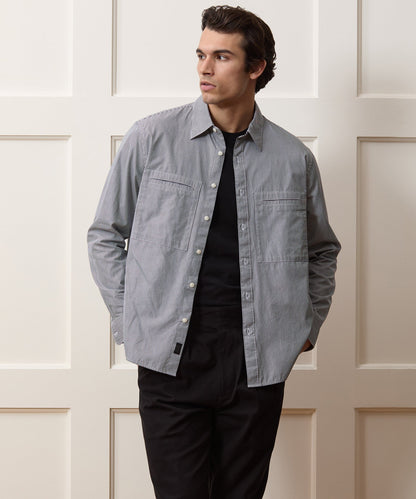 Poplin Utility Shirt - White