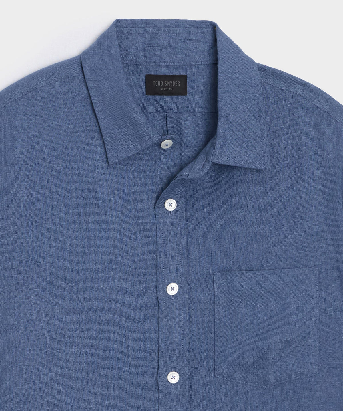 Sea Soft Irish Linen Shirt - Denim Blue