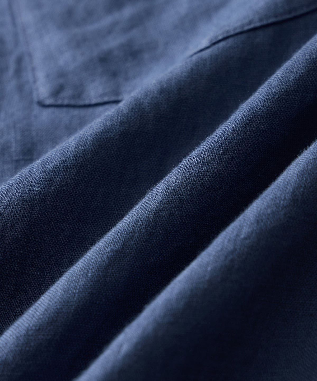 Sea Soft Irish Linen Shirt - Denim Blue