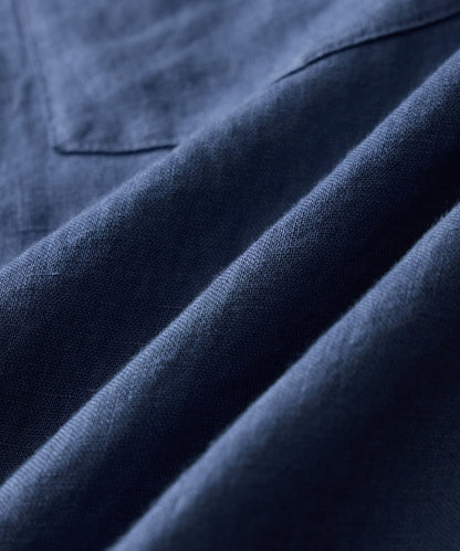 Sea Soft Irish Linen Shirt - Denim Blue
