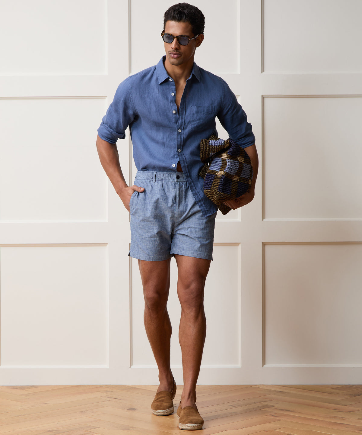 Sea Soft Irish Linen Shirt - Denim Blue