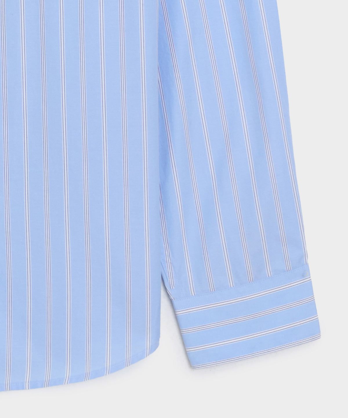 Poplin Band Collar Shirt - Blue